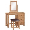 Canterbury Wax Oak Furniture Dressing Table Stool