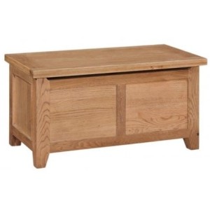 Canterbury Wax Oak Furniture Blanket Box Canterbury Wax Oak Furniture Blanket Box