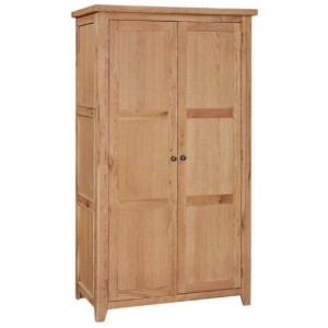 Canterbury Wax Oak Furniture Full Hanging Wardrobe Canterbury Wax Oak Furniture Full Hanging Wardrobe