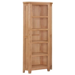 Canterbury Wax Oak Furniture Corner Bookcase Canterbury Wax Oak Furniture Corner Bookcase