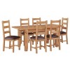 Canterbury Wax Oak Furniture Extending Dining Table 180 - 230 cm