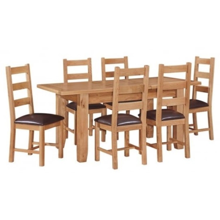 Canterbury Wax Oak Extending Dining Table 180 230 Cm Oak