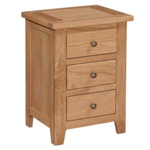 Mini Canterbury Oak Furniture 3 Drawer Bedside Mini Canterbury Oak Furniture 3 Drawer Bedside