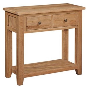 Mini Canterbury Oak Furniture Console Table Mini Canterbury Oak Furniture Console Table