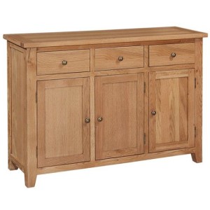 Mini Canterbury Oak Furniture 3 Drawer 3 Door Sideboard Mini Canterbury Oak Furniture 3 Drawer 3 Door Sideboard