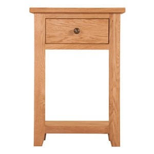 Mini Canterbury Oak Furniture 1 Drawer Console Table Mini Canterbury Oak Furniture 1 Drawer Console Table