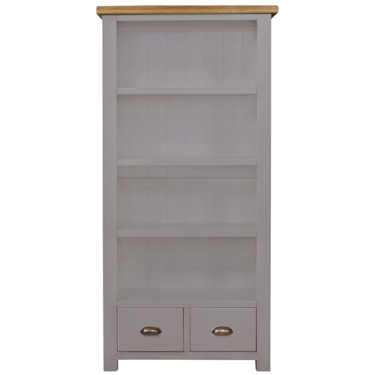 Fairford Grey Painted Furniture Bookcase - Tall Version