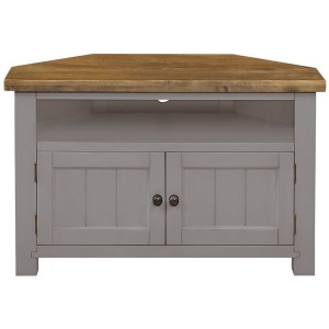 Fairford Grey Painted Furniture Corner TV Unit Fairford Grey Painted Furniture Corner TV Unit