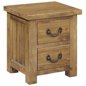 Fairford Rustic Furniture 2 Drawer Bedside Table Fairford Rustic Furniture 2 Drawer Bedside Table