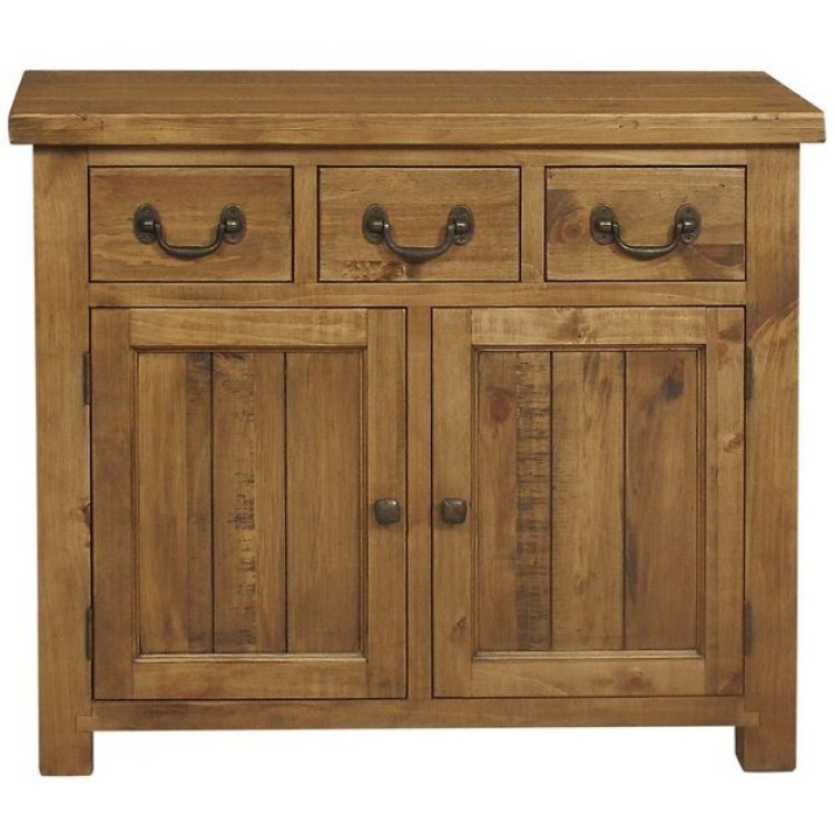 Fairford Rustic Furniture 3 Drawer 2 Door Sideboard