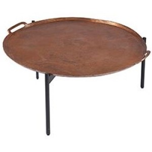 Ferro Vintage Copper Circular Coffee Table