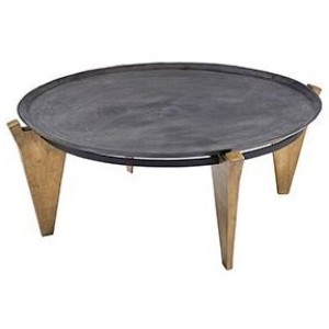 Ferro Circular Coffee Table with Angled Feet
