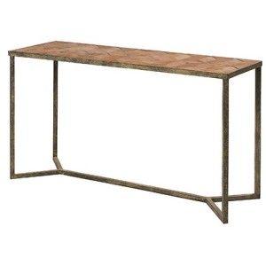Kingsley Furniture Parquet Top Console Table