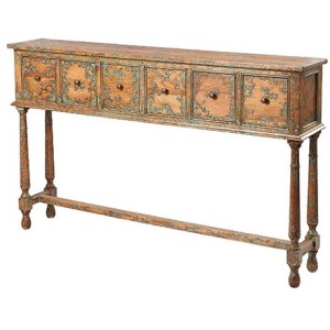 Kingsley Furniture 6 Drawer Hall Table