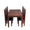 Toko Dark Mango Furniture High Slat Back Dining Room Chair