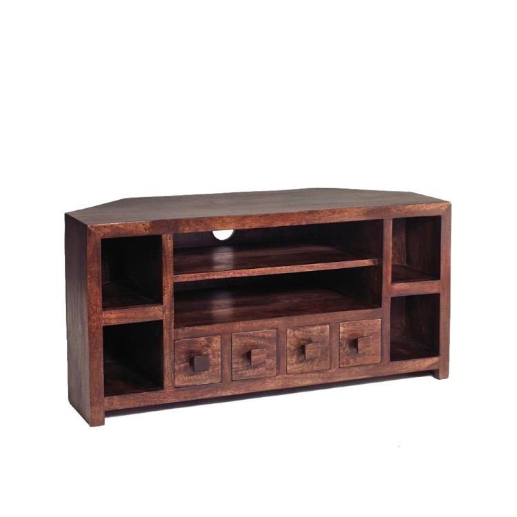 Toko Dark Mango Furniture Corner TV Unit