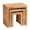 Toko Light Mango Furniture Nest of 3 Tables - PRE ORDER