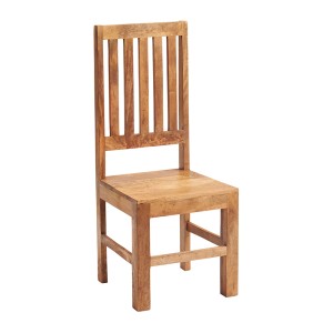 Toko Light Mango Furniture High Slat Back Dining Room Chair Pair Toko Light Mango Furniture High Slat Back Dining Room Chair Pair