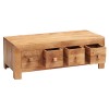 Toko Light Mango Furniture 8 Drawer Coffee Table