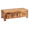 Toko Light Mango Furniture 8 Drawer Coffee Table