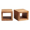 Toko Light Mango Furniture John Long Cubed Coffee Table Set