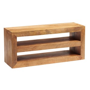 Toko Light Mango Furniture Contemporary Open Media Unit Toko Light Mango Furniture Contemporary Open Media Unit