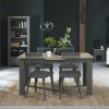 Bentley Designs Oakham Grey & Scandi Oak Extending Dining Table