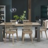 Bentley Designs Oakham Grey & Oak Furniture 6-8 Extending Table