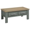 Bentley Designs Oakham Grey & Scandi Oak 2 Drawer Coffee Table