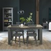 Bentley Designs Oakham Grey & Scandi Oak Lamp Table With Drawer