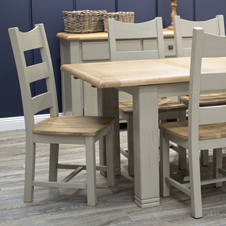 Vida Living Logan Taupe Painted & Oak Furniture