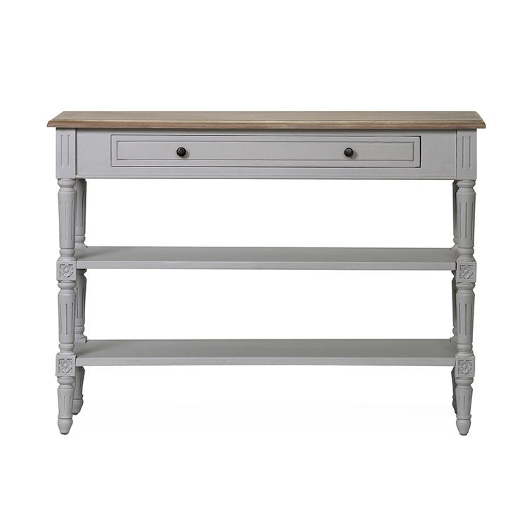 Vida Living Rowan Antique Grey Painted Furniture 1 Drawer Console Table Vida Living Rowan Antique Grey Painted Furniture 1 Drawer Console Table