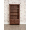 Mayan Walnut Furniture Large 4 Drawer Bookcase CWC01A