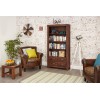 Mayan Walnut Furniture Large 4 Drawer Bookcase CWC01A