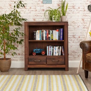 Mayan Walnut Furniture Low Bookcase Mayan Walnut Furniture Low Bookcase CWC01B
