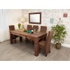 Mayan Walnut Furniture Extending Dining Table CWC04A