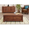 Mayan Walnut Furniture Low Four Drawer Coffee Table CWC08B