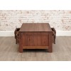 Mayan Walnut Furniture Low Four Drawer Coffee Table CWC08B