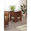 Mayan Walnut Furniture One Drawer Lamp Table CWC10A