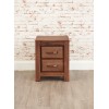 Mayan Walnut Furniture Two Drawer Lamp Table CWC10B