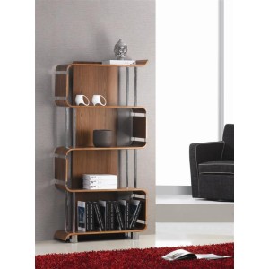 Jual Helsinki Walnut Furniture Large Bookshelf Jual Helsinki Walnut Furniture Large Bookshelf OFHBS201W