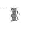 Jual Helsinki Walnut Furniture Large Bookshelf OFHBS201W