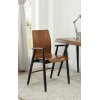 Jual Vienna Walnut Furniture Sleek Office Chair OFHPC612W