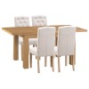 Colchester Rustic Oak Furniture 1.25m Butterfly Extending Table