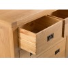 Colchester Rustic Oak Furniture 4 Over 3 Drawer Chest