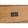 Colchester Rustic Oak Furniture 3 Drawer Bedside Cabinet