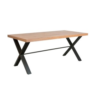 Elliptus Oak Furniture 180cm Fixed Top Dining Table 