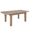 Heritage Smoked Oak Furniture Medium Extending Dining Table