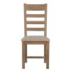 Heritage Smoked Oak Furniture Natural Ladder Back Dining Chair (Pair)