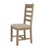 Heritage Smoked Oak Furniture Natural Ladder Back Dining Chair (Pair)